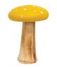 Picture of White Dotted Yellow Wood Mushrooms, 2/Set