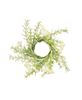 Picture of Delicate Cream Astilbe & Lace Candle Ring, 2"