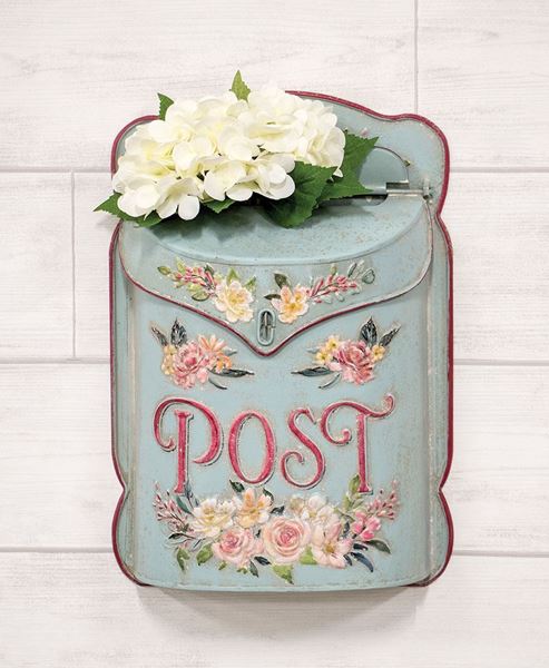 Picture of Distressed Metal Vintage Garden Post Box