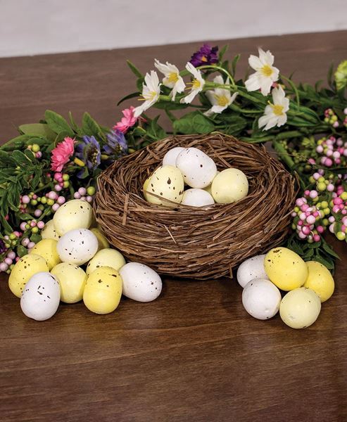 Picture of Yellow & White Speckled Eggs, 24/Pkg