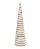 Picture of Diamond Wrapped Ivory Jute Cone Tree, 18"