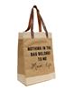 Picture of Mom Life Jute Tote