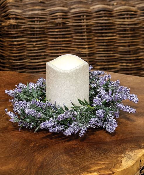 Picture of Lavender Blossoms Candle Ring, 3.5"