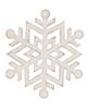 Picture of Wooden Glitter Snowflake Ornament, 6.5", 2/Set