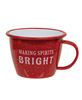 Picture of Making Spirits Bright Red Enamel Mug