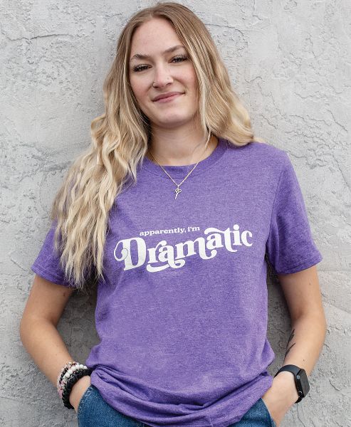 Picture of Apparently, I’m Dramatic T-Shirt, Heather Purple