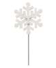 Picture of Glittered Layered Wooden Snowflake Planter Stake Topper, 11"