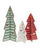 Picture of Wooden Dimensional Yuletide Christmas Tree Sitters, 3/Set 