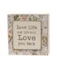 Picture of Love Life Layered Floral Box Sign