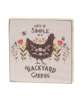 Picture of Backyard Garden Floral Square Block, 2/Set