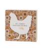 Picture of Jesus and Chickens Floral Layered Box Sign