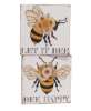 Picture of Bee Happy Floral Bee Box Sign, 2/Set