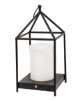 Picture of Black Metal Open Air Tri-Function LED Lantern, 16"