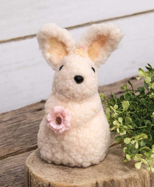 Picture of Standing Sherpa Bunny w/Pink Flowers