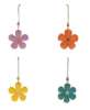 Picture of Colorful Wooden Daisy Ornament, 4/Set