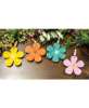 Picture of Colorful Wooden Daisy Ornament, 4/Set