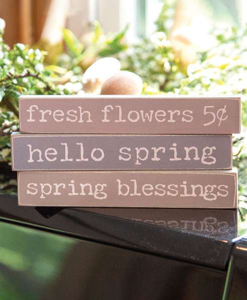 Picture of Spring Blessings Mini Stick, 3/Set