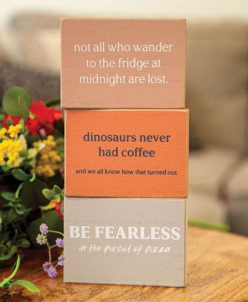 Picture of Be Fearless Rectangle Block, 3/Set