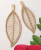 Picture of Natural Wood Laurel Leaf Wall Hanger, 17"