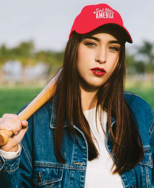 Picture of God Bless America Baseball Cap